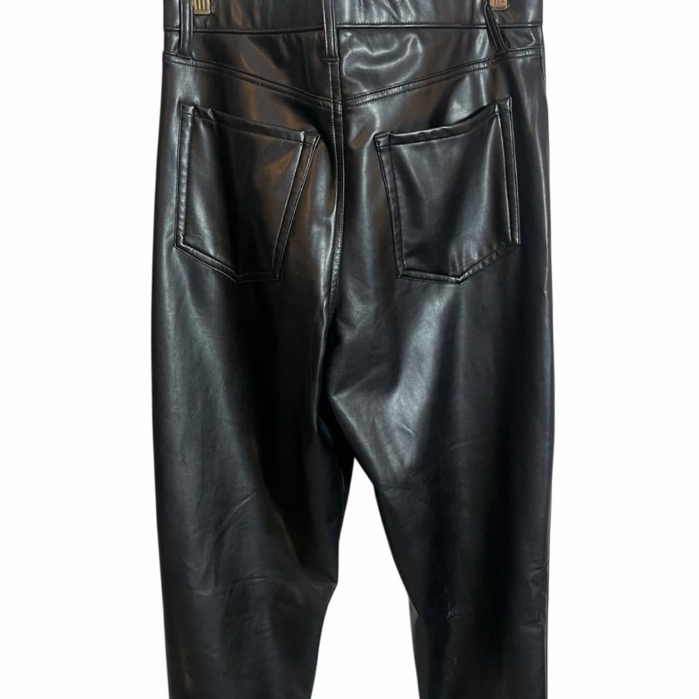 NWOT Vegan Leather Abercrombie and Fitch High Rise pants.  Size 32 or 14. - Picture 3 of 5